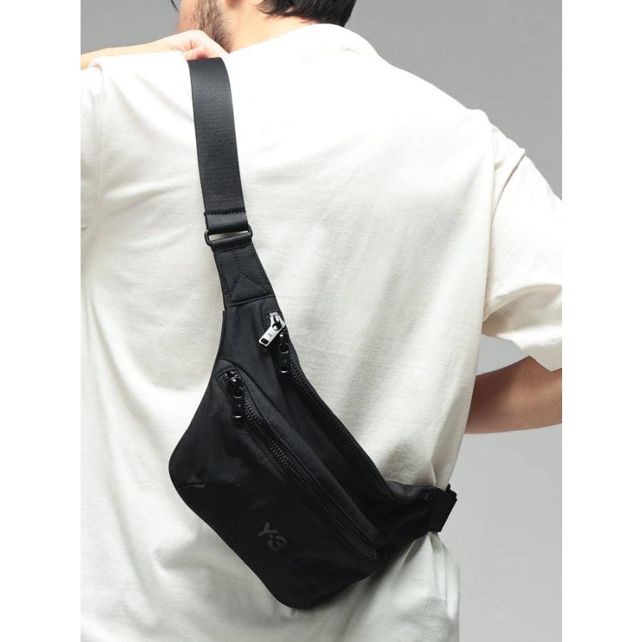ワイスリー メンズ バッグ Y-3 ロゴ プリント ボディバッグ FANNY PACK ファニーパック Y3JW6221 ブランド 鞄 ブラック プレゼント ギフト_9