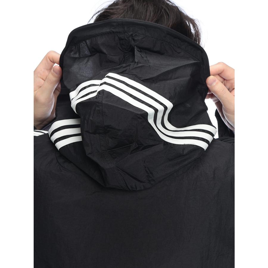 ワイスリー メンズ アウター Y-3 ロゴ スリーストライプ ナイロン フルジップ ブルゾン Y3KF1085 ブランド アウター ブラックの画像