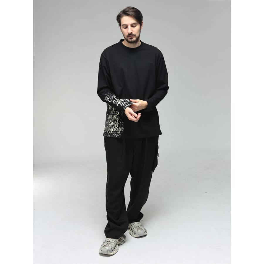 Y-3 ワイスリー メンズ Tシャツ 長袖 ロゴ グラフィックプリント 