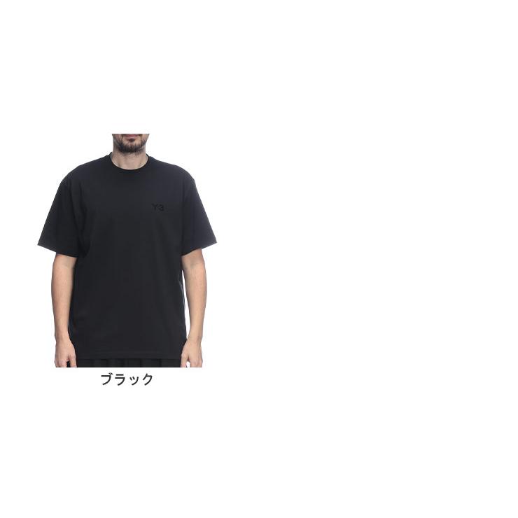 ワイスリー メンズ Tシャツ 半袖 Y-3 胸ロゴ クルーネック コットン