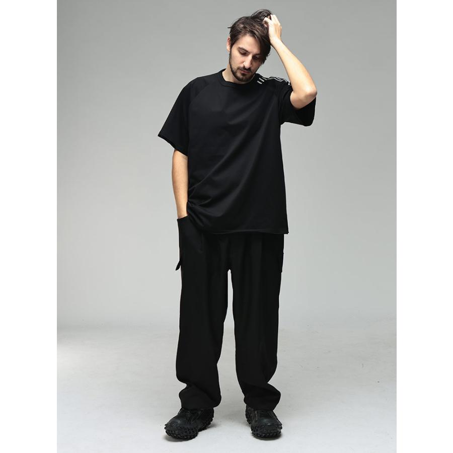 Y-3 ワイスリー メンズ Tシャツ 半袖 バック ロゴ スリーストライプ