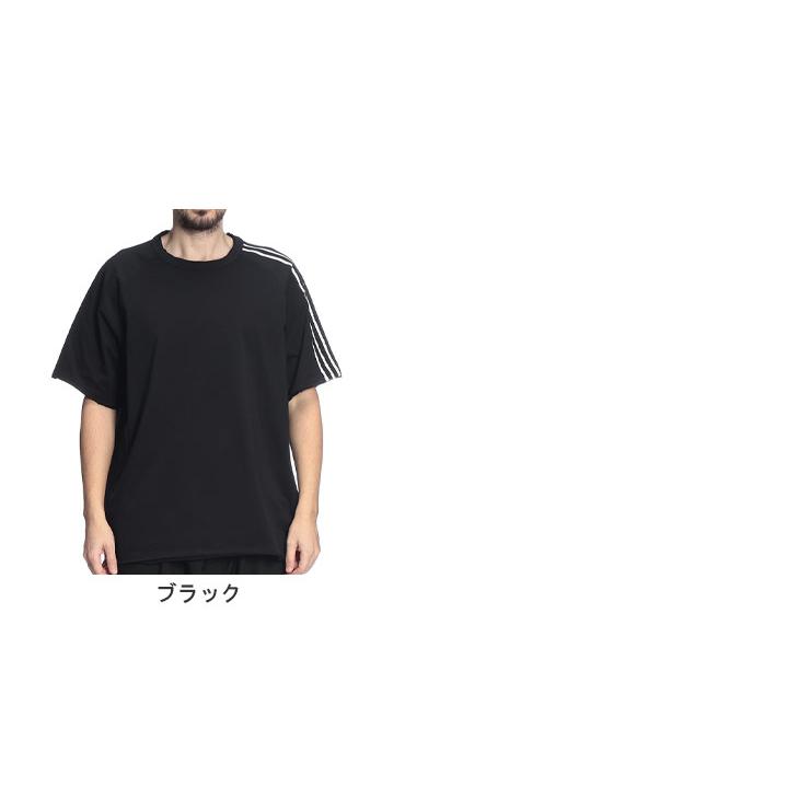 ワイスリー メンズ Tシャツ 半袖 Y-3 バック ロゴ スリーストライプ