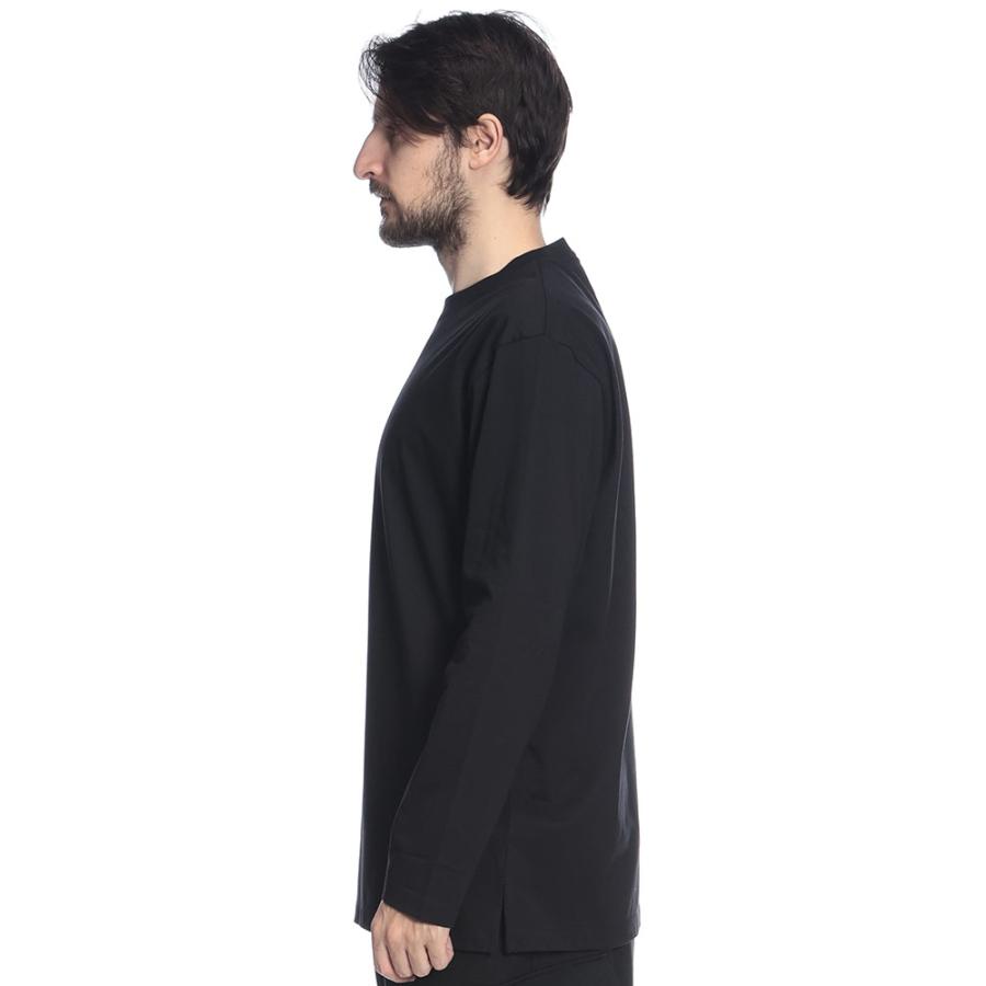 ワイスリー メンズ Tシャツ 長袖 Y-3 胸ロゴ クルーネック コットン