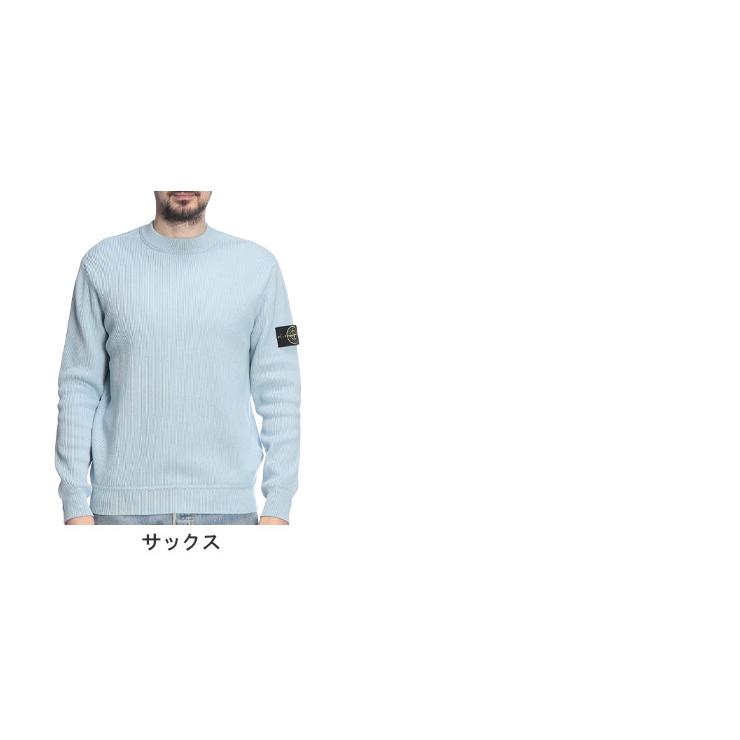 STONE ISLAND（ストーン アイランド） メンズ ニット 長袖 袖ロゴ