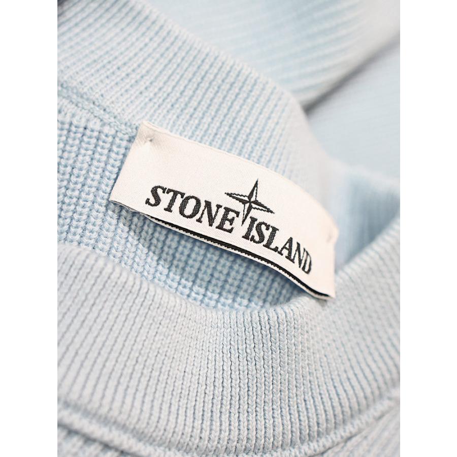 STONE ISLAND（ストーン アイランド） メンズ ニット 長袖 袖ロゴ