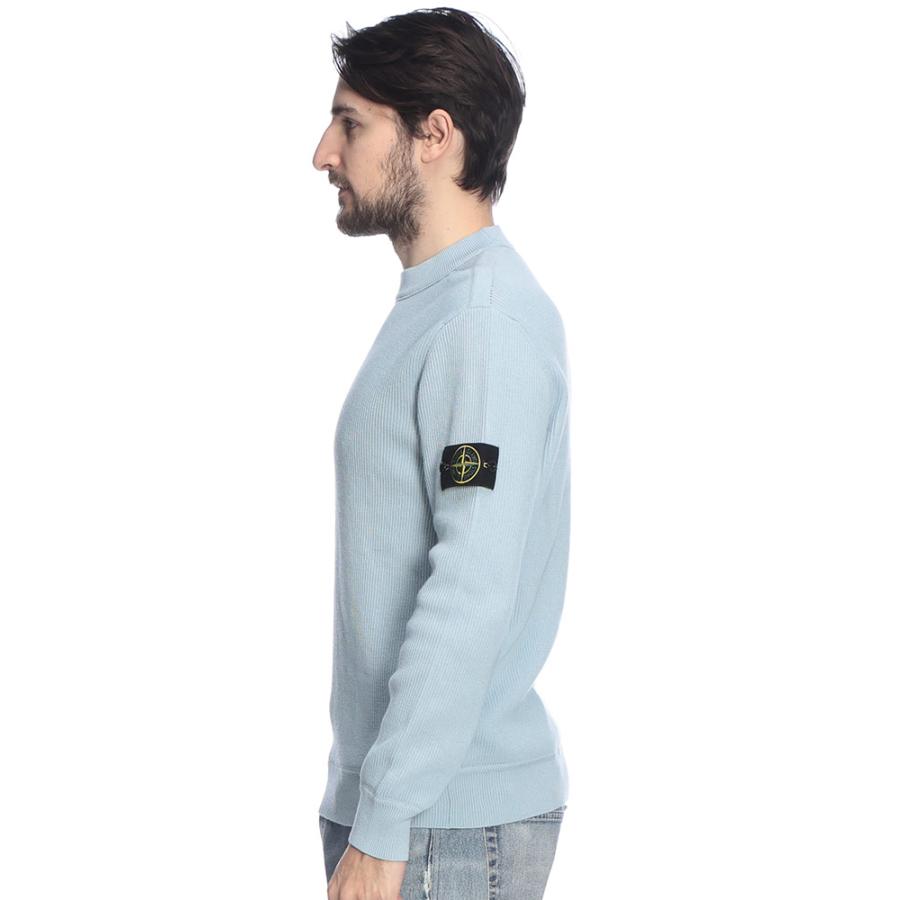 STONE ISLAND（ストーン アイランド） メンズ ニット 長袖 袖ロゴ