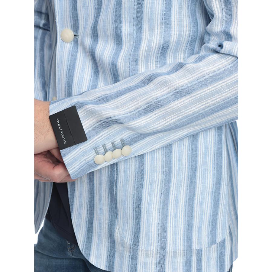 タリアトーレ メンズ ジャケット TAGLIATORE リネン ストライプ