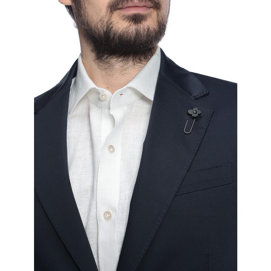 ラルディーニ メンズ ジャケット LARDINI ホップサック シングル