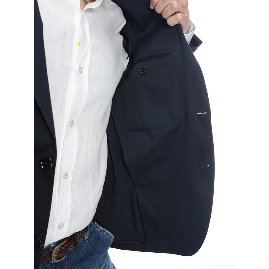 ラルディーニ メンズ ジャケット LARDINI ホップサック シングル