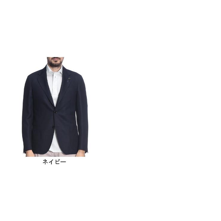 ラルディーニ メンズ ジャケット LARDINI コットンサテン シングル 2ツ
