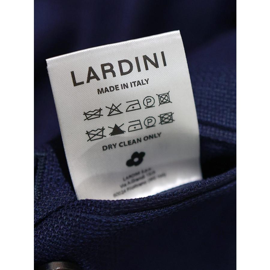 ラルディーニ メンズ カジュアルジャケット LARDINI コットンサテン シングル 2ツ釦 LD6202CN64402 ブランド アウター ネイビーの画像