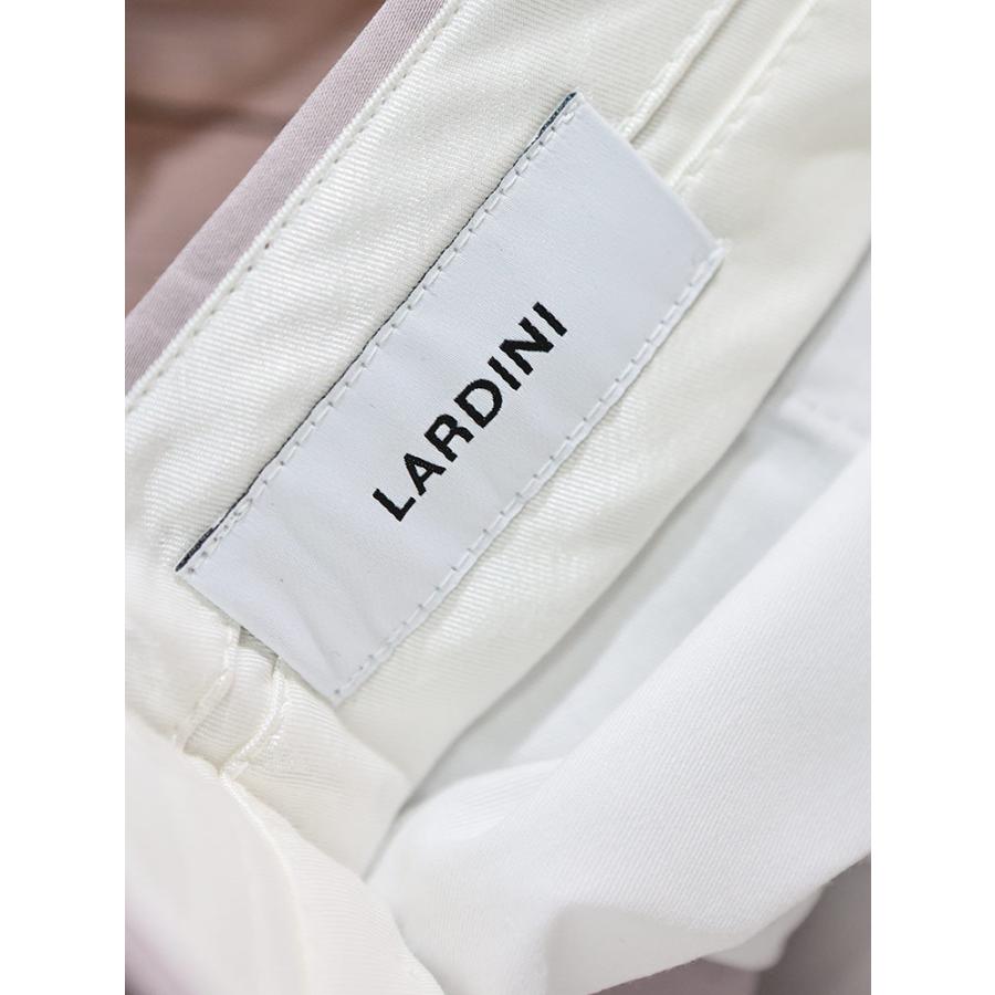 ラルディーニ メンズ パンツ LARDINI コットンサテン ワンタック スラックス LDSOHOCN64402 ブランド ボトムス ピンクの画像