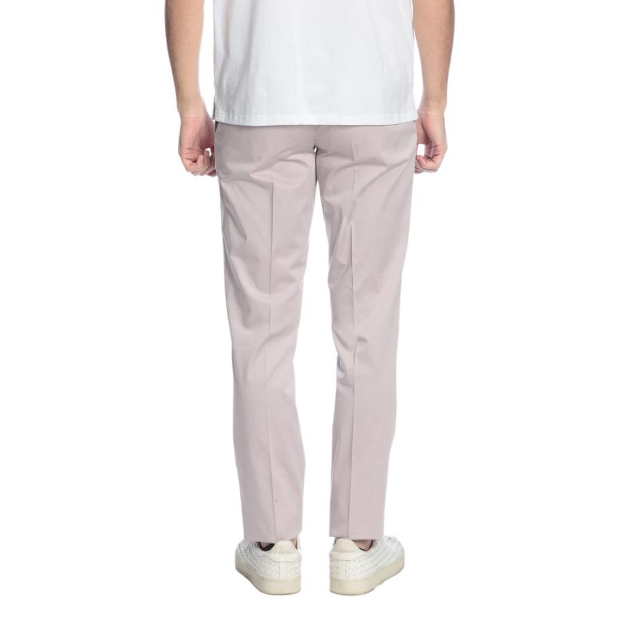 ラルディーニ メンズ パンツ LARDINI コットンサテン ワンタック