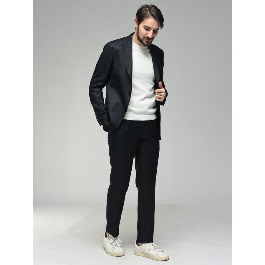 ラルディーニ メンズ スーツ LARDINI デニムルック シャンブレー