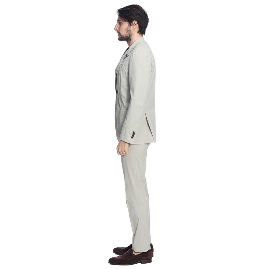 ラルディーニ メンズ スーツ LARDINI ストレッチナイロン カジュアル セットアップ スーツ ブートニエール LD149CN64701 ブランド セットアップの画像