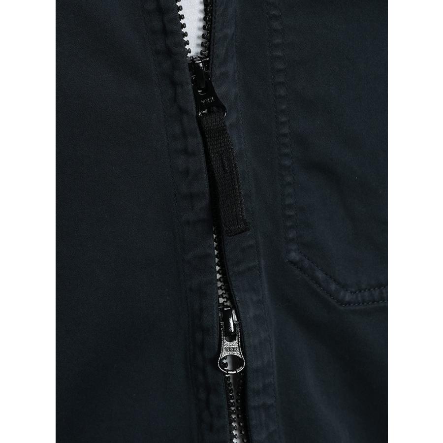 ストーンアイランド メンズ シャツジャケット STONE ISLAND 袖ロゴ ストレッチコットン フルジップ シャツ ジャケット SI1200015S0012 ブランドの画像