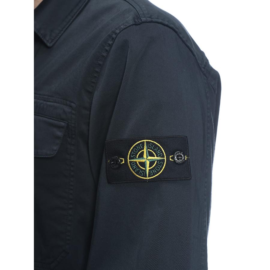 ストーンアイランド メンズ シャツジャケット STONE ISLAND 袖ロゴ
