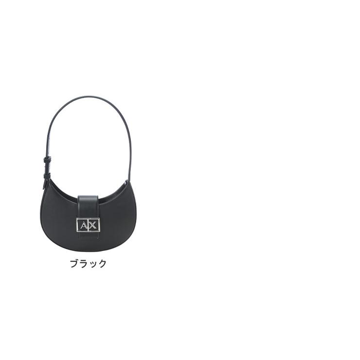 アルマーニ エクスチェンジ レディース バッグ ARMANI EXCHANGE ロゴプレート ホーボーバッグ ハンドバッグ AELW2565AF12039 ブランド 鞄 ブラックの画像