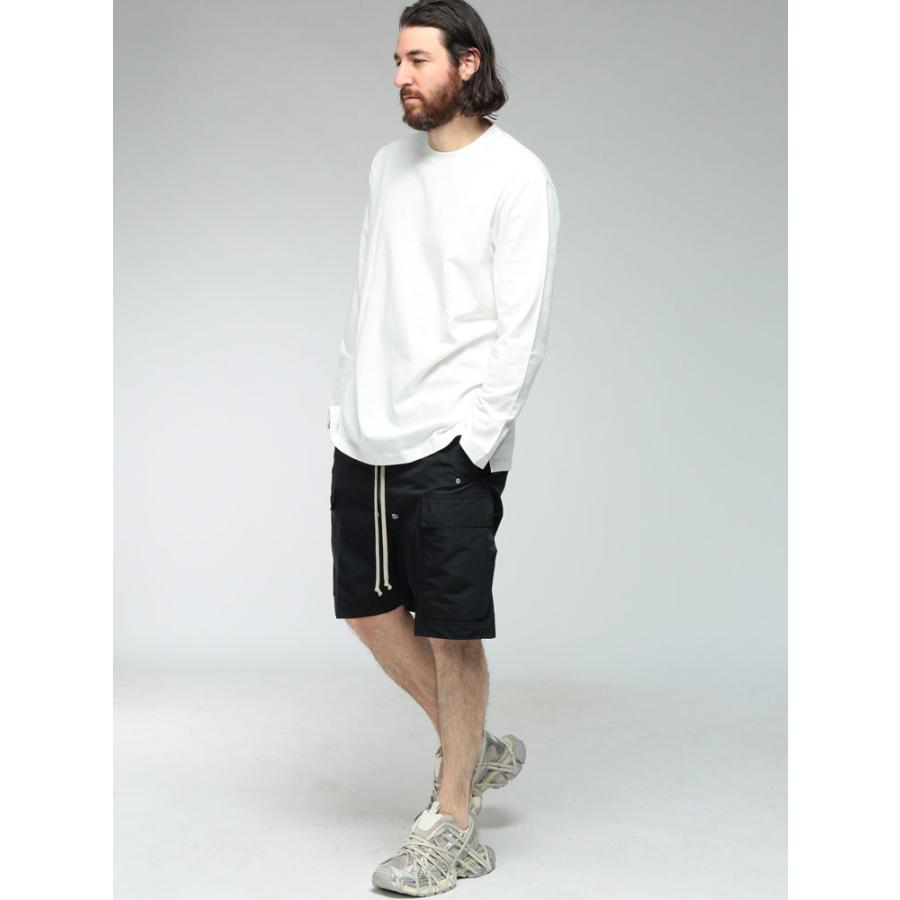 リックオウエンス メンズ カーゴ ショートパンツ Rick Owens ドローストリング ワイド カーゴ ショーツ CARGOBELA SHORTS カーゴベラショーツ RORU01F2360FTの画像