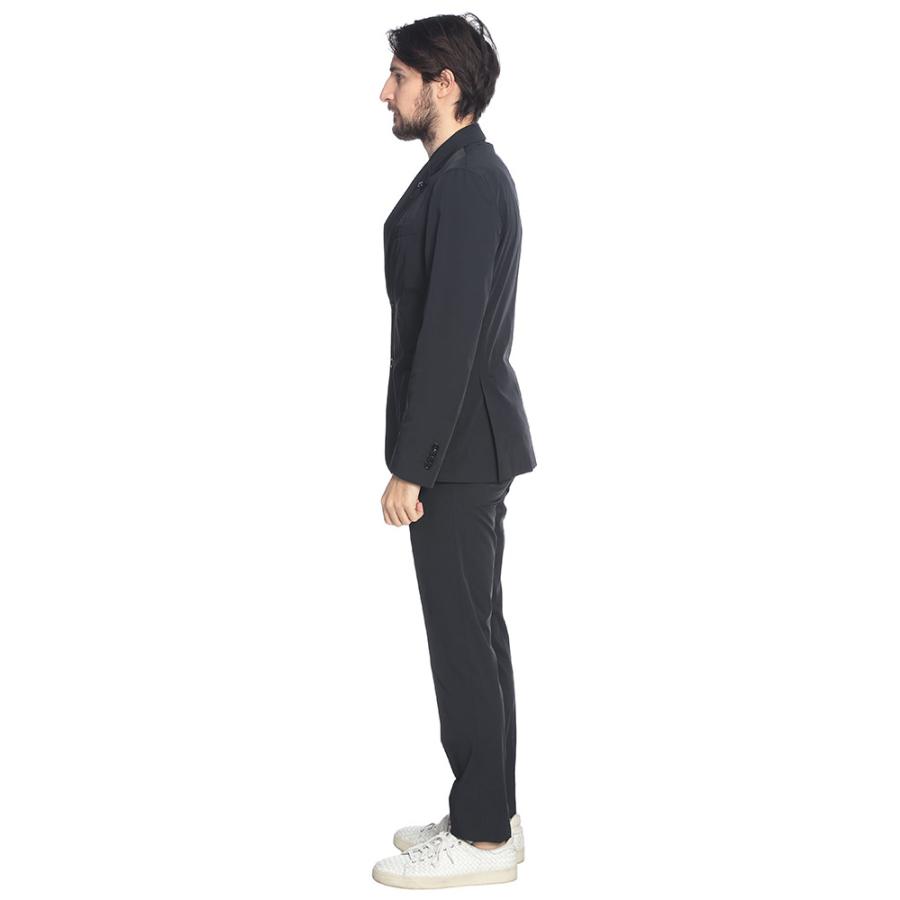 ラルディーニ LARDINI メンズ スーツ ストレッチ ナイロン 無地 シングル ノータック LD149CN64701 ブランド セットアップ フォーマル ビジネス ビジカジの画像
