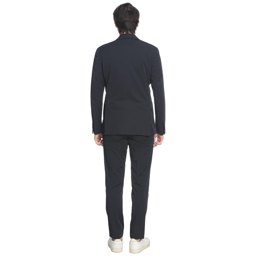 ラルディーニ LARDINI メンズ スーツ ストレッチ ナイロン 無地 シングル ノータック LD149CN64701 ブランド セットアップ フォーマル ビジネス ビジカジの画像