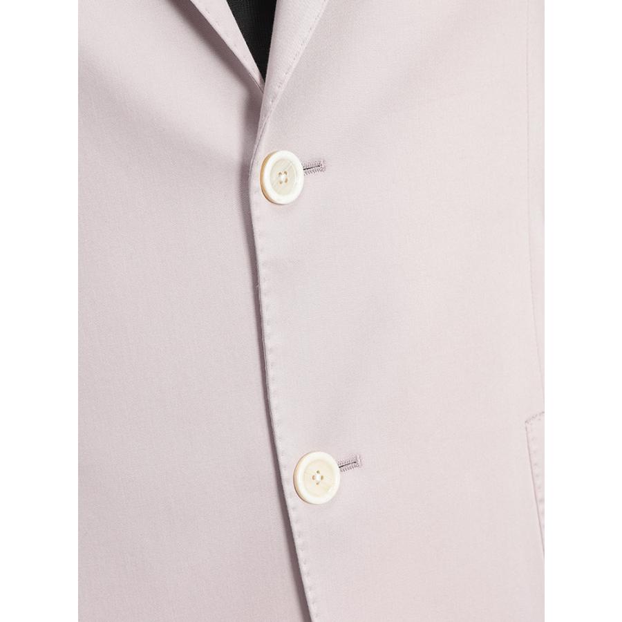ラルディーニ LARDINI メンズ ジャケット コットンサテン 無地 シングル 2ツ釦 テーラード LD6202CN64402 ブランド アウター フォーマル ビジネス ビジカジ 春の画像