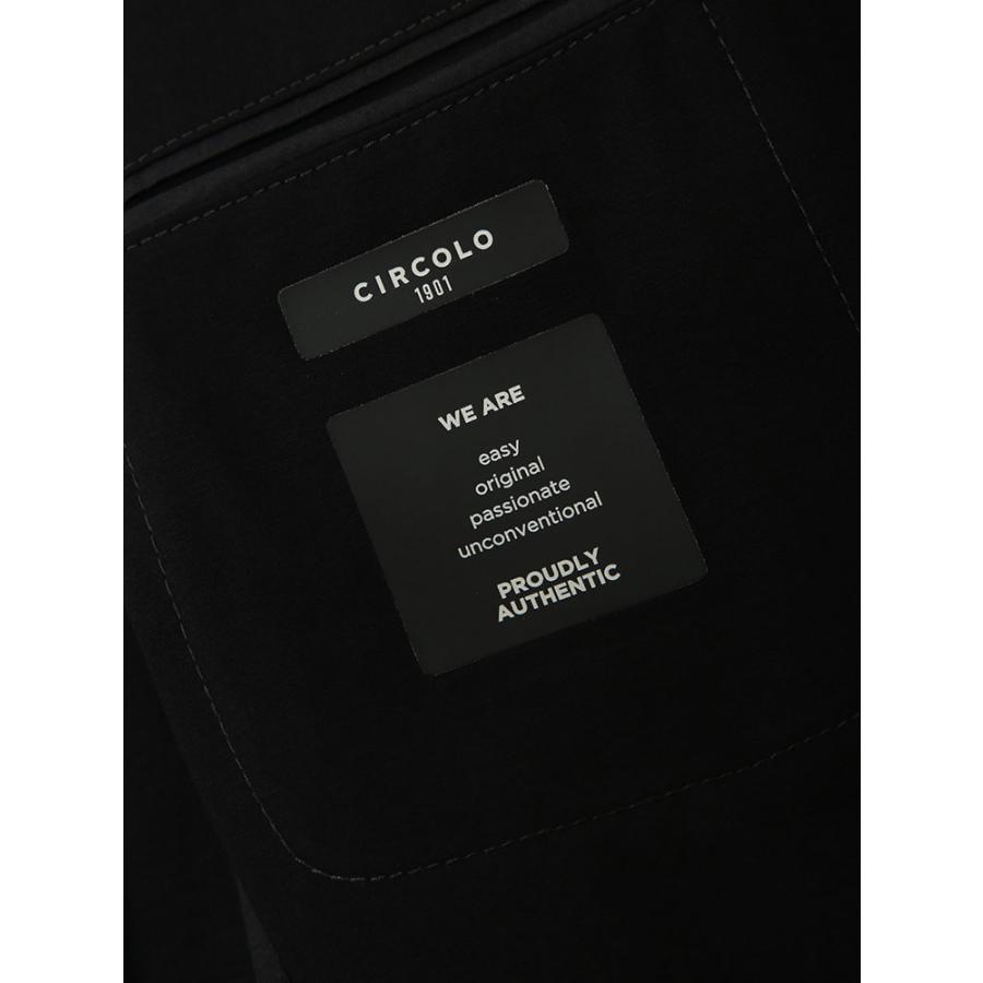 チルコロ1901 CIRCOLO 1901 メンズ ジャケット ストレッチ ライトジャージー シングル 2ツ釦 テーラード CICN5185 ブランド アウター フォーマル ビジネス 無地の画像