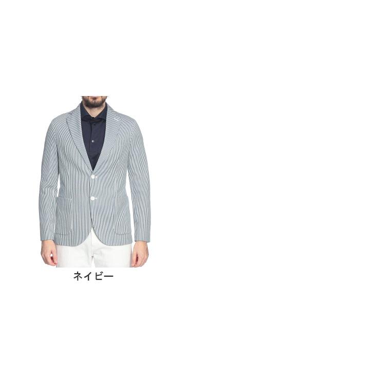 チルコロ1901 CIRCOLO 1901 メンズ ジャケット ストレッチ ストライプ シングル 2ツ釦 テーラード CICN5270 ブランド アウター フォーマル カジュアル 春の画像