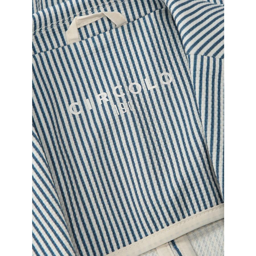 チルコロ1901 CIRCOLO 1901 メンズ ジャケット ストレッチ ストライプ シングル 2ツ釦 テーラード CICN5270 ブランド アウター フォーマル カジュアル 春の画像