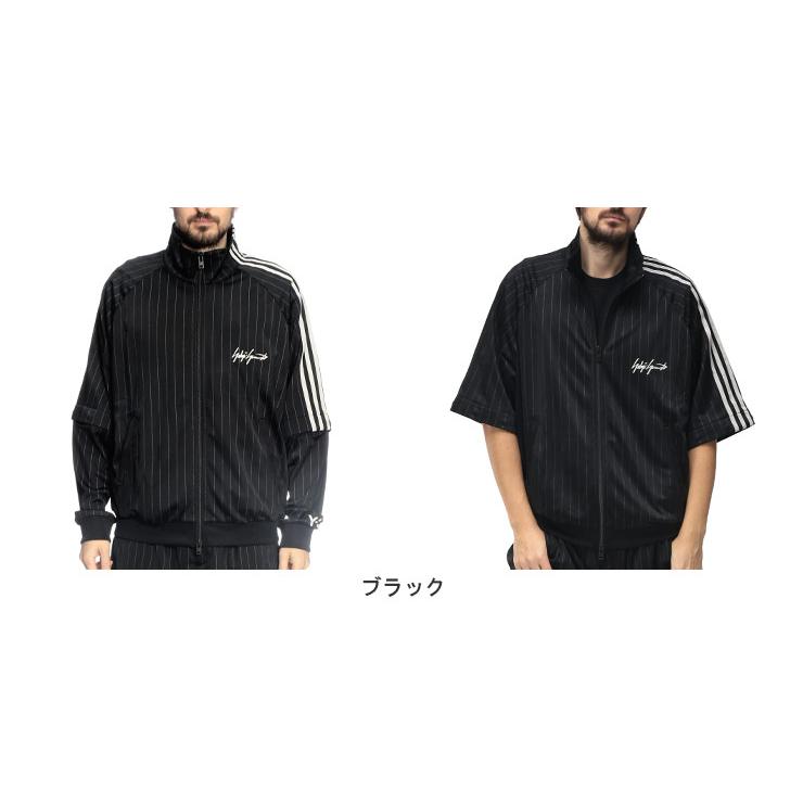 ワイスリー Y-3 メンズ トラックジャケット 袖着脱 ストライプ フルジップ ジャケット Y3KQ9719 ブランド アウター ブルゾン スポーツ 半袖 長袖の画像