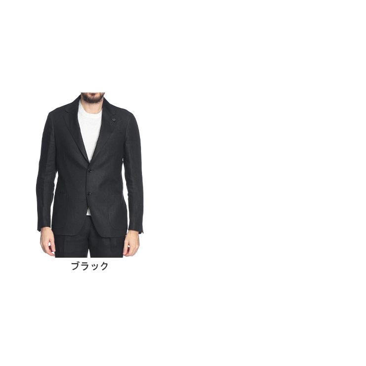 LARDINI（ラルディーニ） メンズ ジャケット 麻100％ 無地 シングル 2