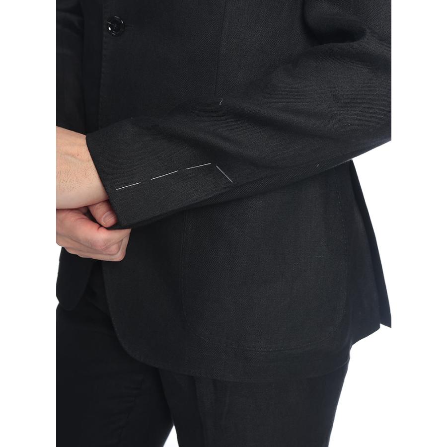ラルディーニ LARDINI メンズ ジャケット 麻100％ 無地 シングル 2ツ釦 テーラード LD6202CN64404 ブランド アウター リネン フォーマル 春の画像
