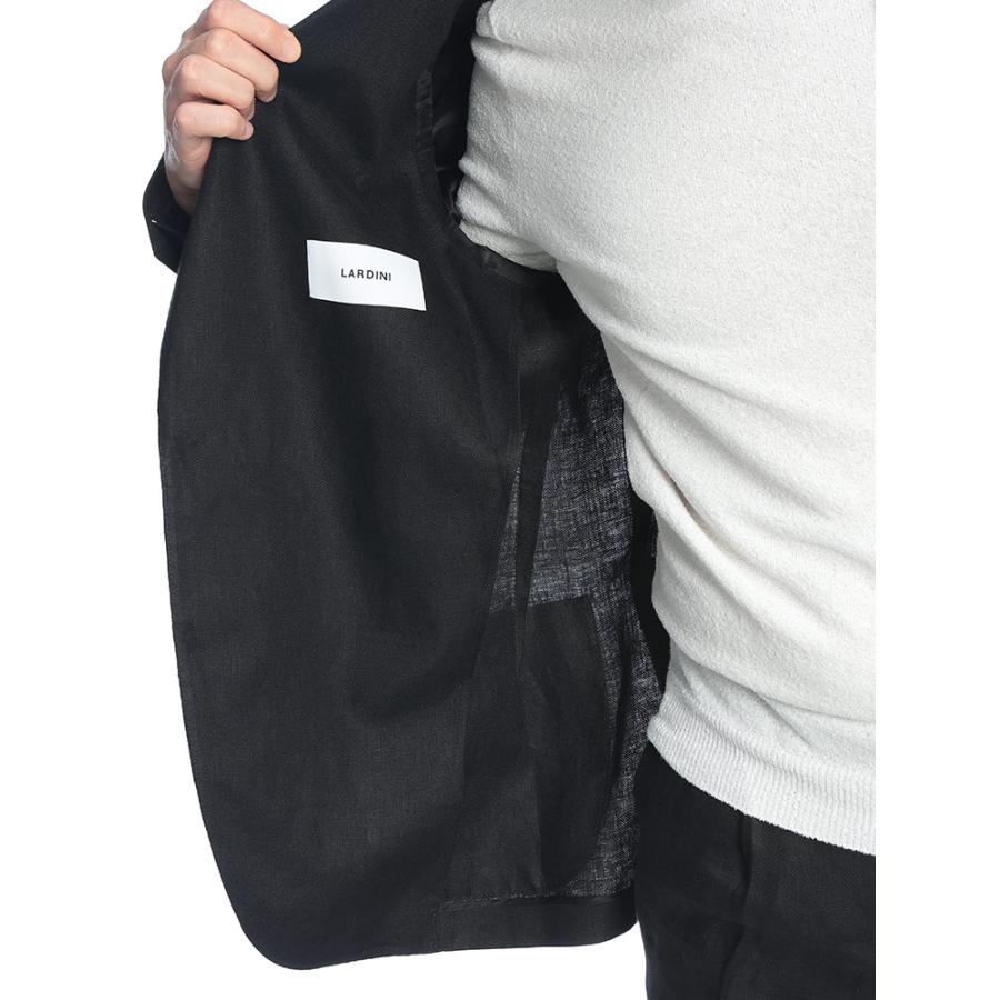 ラルディーニ LARDINI メンズ ジャケット 麻100％ 無地 シングル 2ツ釦 テーラード LD6202CN64404 ブランド アウター リネン フォーマル 春の画像