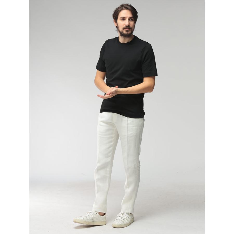 ラルディーニ LARDINI メンズ パンツ 麻100％ 無地 ワンタック スラックス LDSOHOCN64404 ブランド ボトムス リネン フォーマル 春 夏の画像