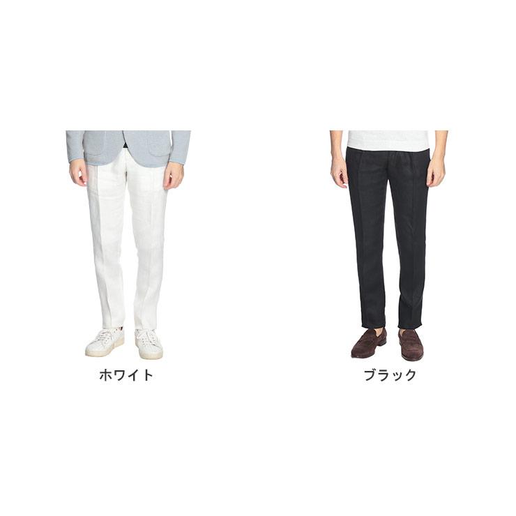 ラルディーニ LARDINI メンズ パンツ 麻100％ 無地 ワンタック スラックス LDSOHOCN64404 ブランド ボトムス リネン フォーマル 春 夏の画像