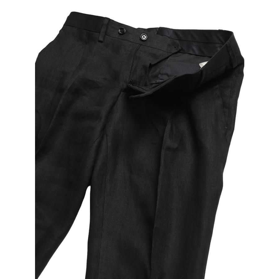 ラルディーニ LARDINI メンズ パンツ 麻100％ 無地 ワンタック スラックス LDSOHOCN64404 ブランド ボトムス リネン フォーマル 春 夏の画像