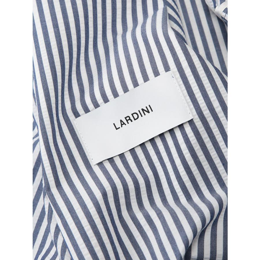 ラルディーニ LARDINI メンズ ジャケット シアサッカー シングル 2ツ釦 テーラード LD6205IF66801 ブランド アウター 無地 ストライプ 春の画像