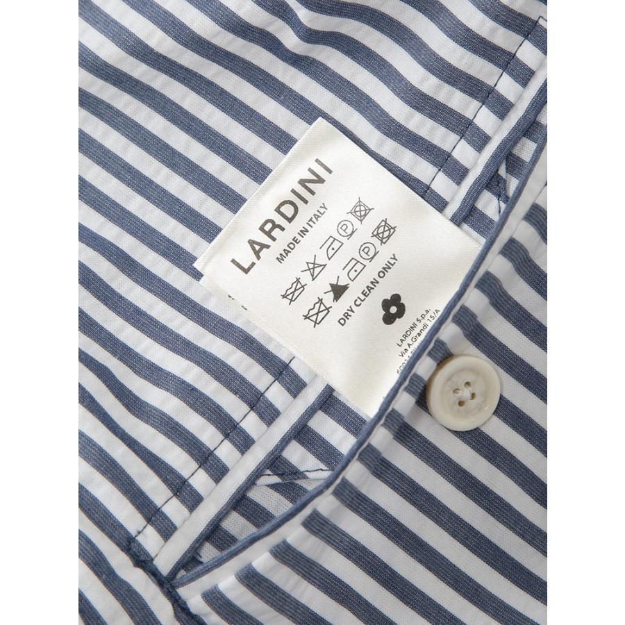 ラルディーニ LARDINI メンズ ジャケット シアサッカー シングル 2ツ釦 テーラード LD6205IF66801 ブランド アウター 無地 ストライプ 春の画像