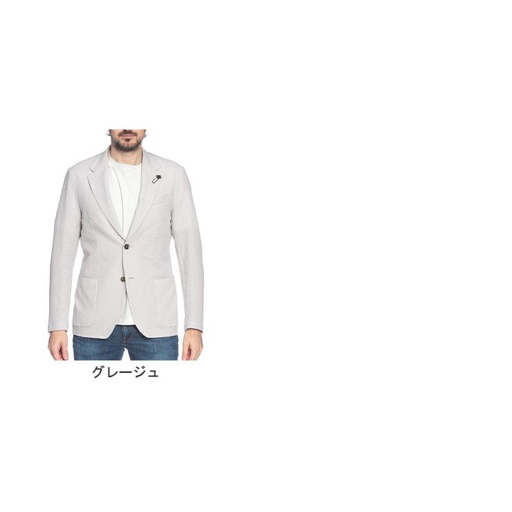ラルディーニ LARDINI メンズ テーラード ジャケット シアサッカー シングル 2ツ釦 LD6205IF66805 ブランド アウター フォーマル きれいめ 春の画像