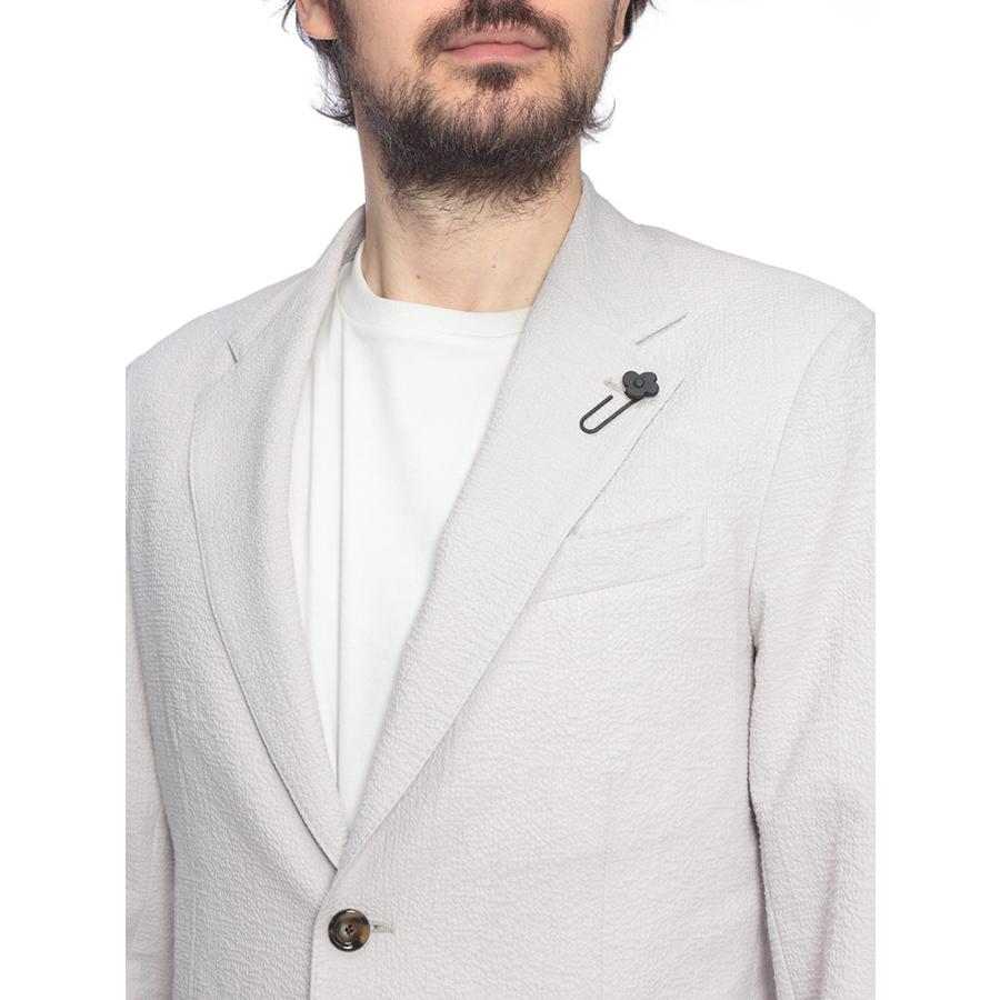 ラルディーニ LARDINI メンズ テーラード ジャケット シアサッカー シングル 2ツ釦 LD6205IF66805 ブランド アウター フォーマル きれいめ 春の画像