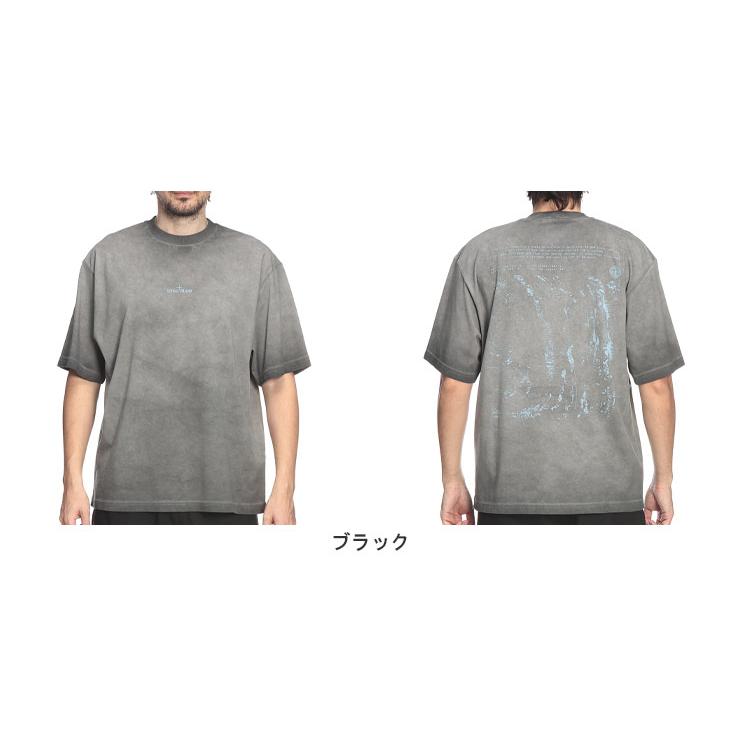 ストーンアイランド STONE ISLAND メンズ Tシャツ 半袖 SI2100002S0366コールドダイ クルーネック カットソー ブランド トップス コットン プリント 春 夏の画像