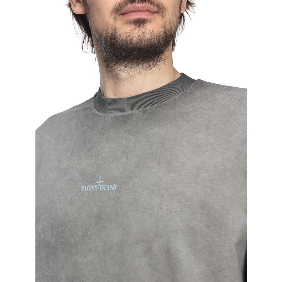ストーンアイランド STONE ISLAND メンズ Tシャツ 半袖 SI2100002S0366コールドダイ クルーネック カットソー ブランド トップス コットン プリント 春 夏の画像