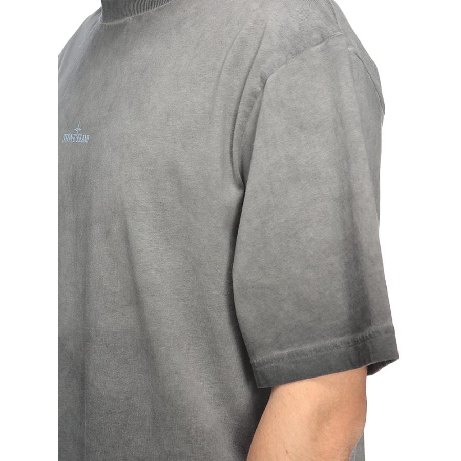 ストーンアイランド STONE ISLAND メンズ Tシャツ 半袖 SI2100002S0366コールドダイ クルーネック カットソー ブランド トップス コットン プリント 春 夏の画像