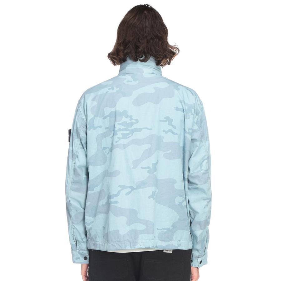 ストーンアイランド STONE ISLAND メンズ ジャケット フード収納 ナイロンブルゾン 迷彩 カモフラージュ フルジップ SI4100071S00E9 ブランド アウターの画像
