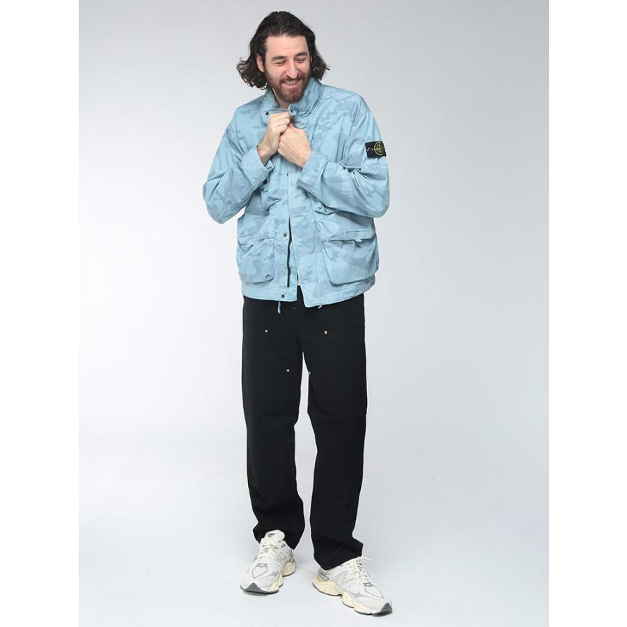 ストーンアイランド STONE ISLAND メンズ ジャケット フード収納 ナイロンブルゾン 迷彩 カモフラージュ フルジップ SI4100071S00E9 ブランド アウターの画像
