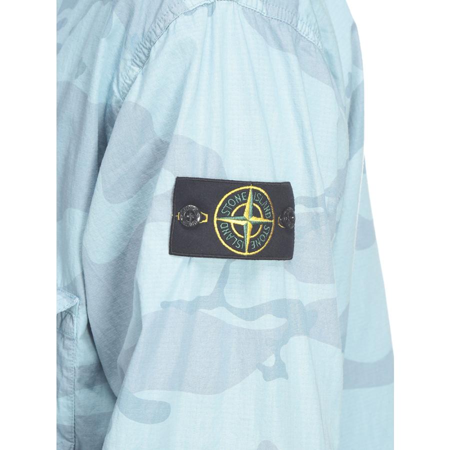 ストーンアイランド STONE ISLAND メンズ ジャケット フード収納 ナイロンブルゾン 迷彩 カモフラージュ フルジップ SI4100071S00E9 ブランド アウターの画像
