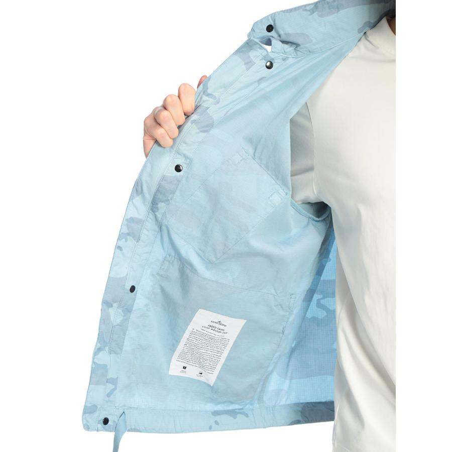 ストーンアイランド STONE ISLAND メンズ ジャケット フード収納 ナイロンブルゾン 迷彩 カモフラージュ フルジップ SI4100071S00E9 ブランド アウターの画像