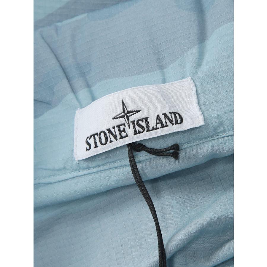 ストーンアイランド STONE ISLAND メンズ ジャケット フード収納 ナイロンブルゾン 迷彩 カモフラージュ フルジップ SI4100071S00E9 ブランド アウターの画像