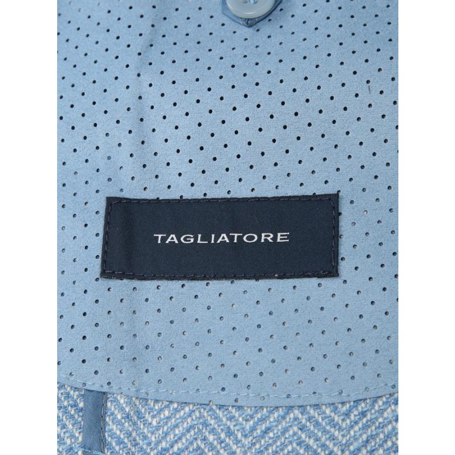 タリアトーレ TAGLIATORE メンズ ジャケット ヘリンボーン シルクコットン テーラード シングル TGDAKARC90059 ブランド アウター ジャケットの画像