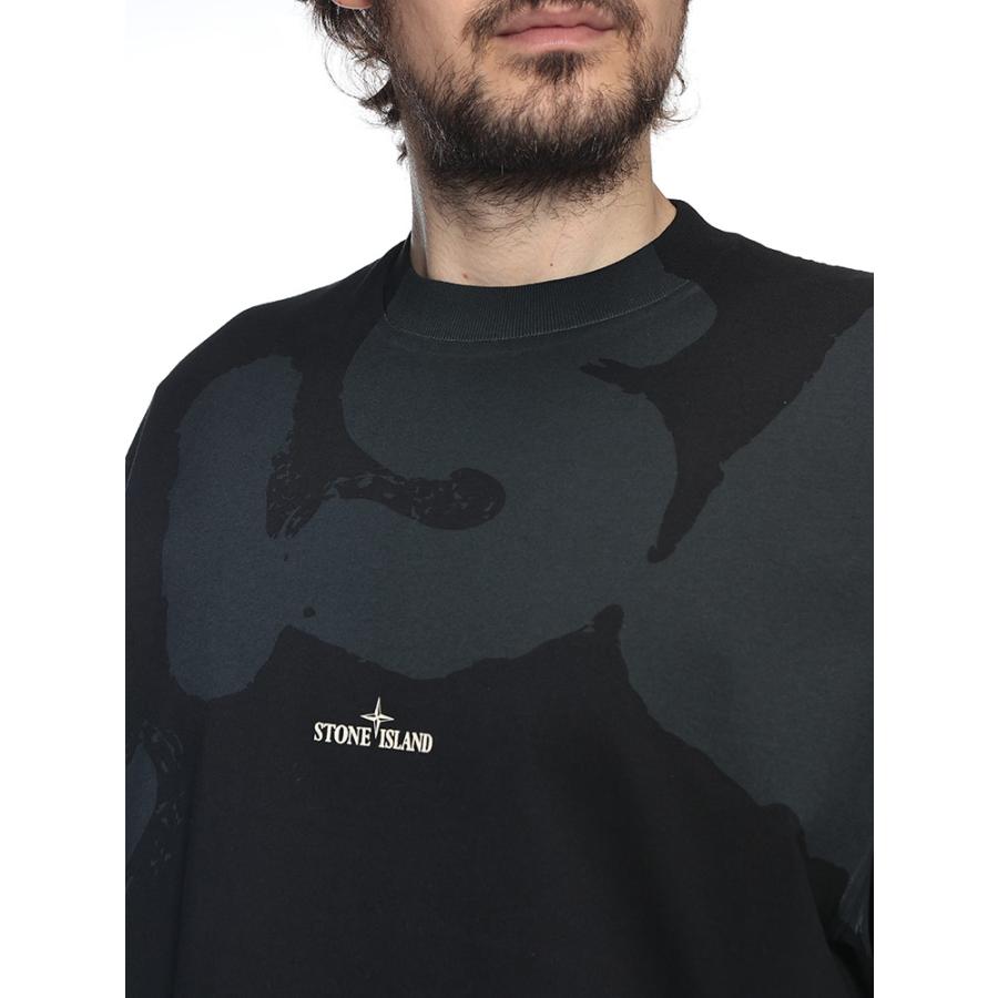 ストーンアイランド STONE ISLAND メンズ Tシャツ 半袖 SI2100002S0365コットン100％ バックロゴプリント クルーネック カットソー ブランド トップスの画像